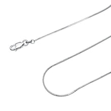 Load image into Gallery viewer, 1MM Sterling Silver Snake Chain with Lobster Claw Clasp