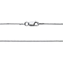 Load image into Gallery viewer, 1MM Sterling Silver Box Chain with Lobster Claw Clasp