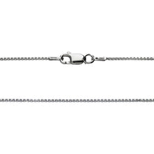 Load image into Gallery viewer, 925 Sterling Silver 1MM Box Chain - Rhodium Plated - Lobster Claw Size 16-36 inch
