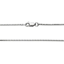 Load image into Gallery viewer, 925 Sterling Silver 1.5 MM Box Chain Italian - Rhodium Plated - Lobster Claw 16 - 36 Inch