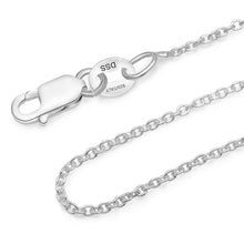 Load image into Gallery viewer, 925 Sterling Silver 1MM Cable Chain Lobster Claw Clasp 16-30&quot;