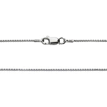 Load image into Gallery viewer, 925 Sterling Silver 1.5 MM Box Chain Italian - Rhodium Plated - Lobster Claw 16 - 36 Inch