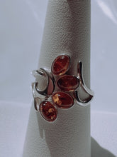 Load image into Gallery viewer, Amber Sterling Silver Ring