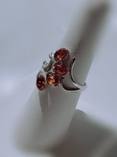Load image into Gallery viewer, Amber Sterling Silver Ring
