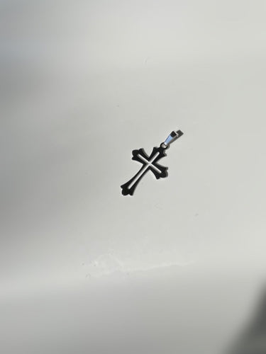 Sterling Silver Cross with 18