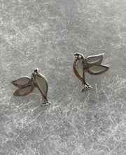 Load image into Gallery viewer, Hummingbird Mother of Pearl Sterling Silver Stud Earrings