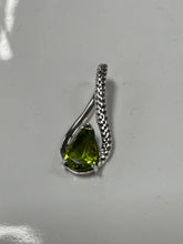 Load image into Gallery viewer, Sterling Silver Peridot Pendant