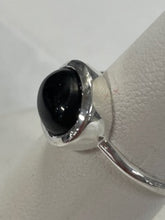 Load image into Gallery viewer, Onyx Sterling Silver Ring - sizes 7 and 9