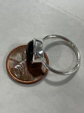 Load image into Gallery viewer, Onyx Sterling Silver Ring - sizes 7 and 9