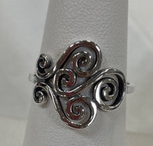 Load image into Gallery viewer, Sterling Silver Swirly Ring - several sizes available