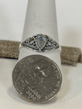Load image into Gallery viewer, Moonstone Silver Tear Shape Ring - Size 10