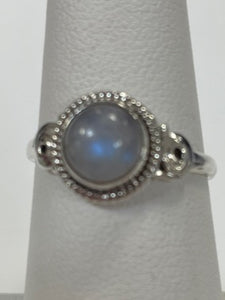 Moonstone Sterling Silver Ring - Size 7