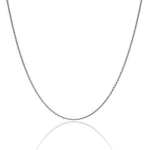 Sterling Silver 925 Rope Chain 1.5MM 16-36 Inch