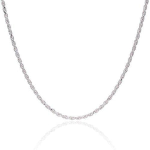 925 Sterling Silver 3.5MM Rope Chain - Italian Crafted for Women and Men 16 - 36"