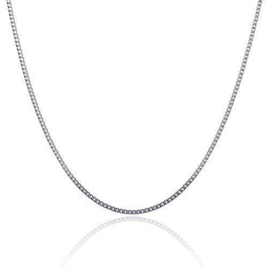 316L Stainless Steel 2.5 MM Box Chain For Women And Girls And Boys 16" - 36"
