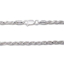 Load image into Gallery viewer, 925 Sterling Silver 3.5MM Rope Chain - Italian Crafted for Women and Men 16 - 36&quot;