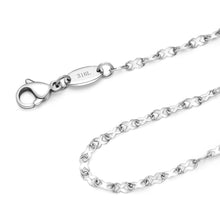 Load image into Gallery viewer, 2MM Stainless Steel Infinity Ribbon Anklet