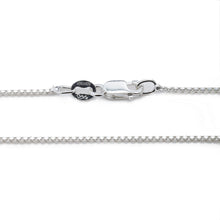 Load image into Gallery viewer, 1MM Sterling Silver Box Chain with Lobster Claw Clasp