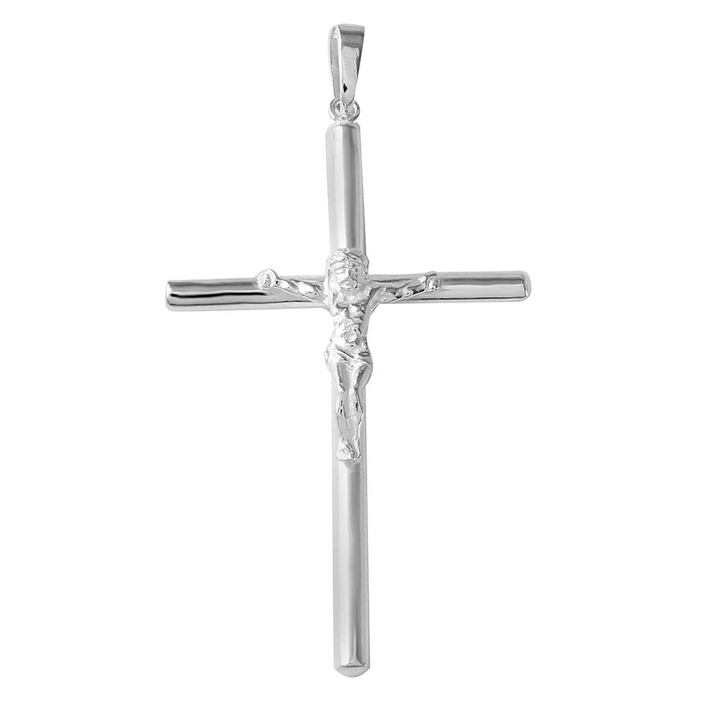 Sterling Silver Crucifix Pendant High Polish 2
