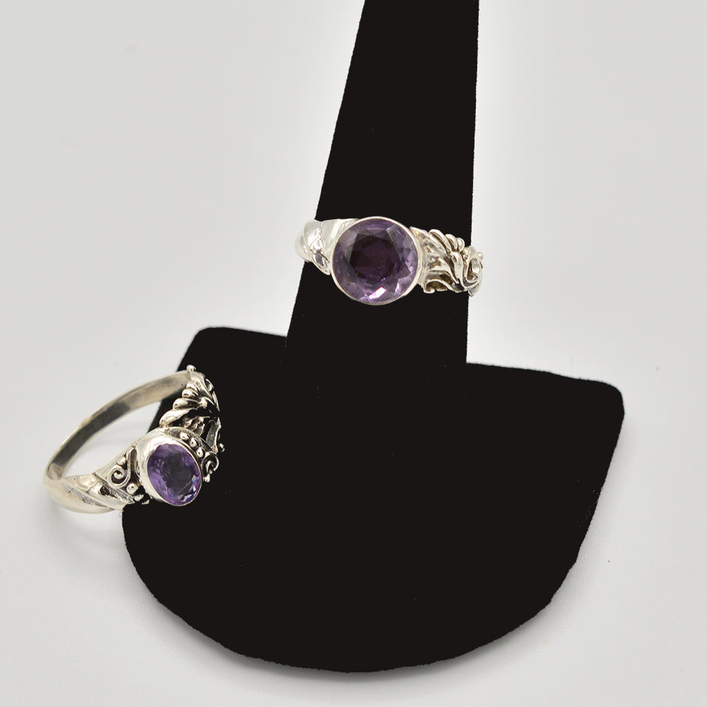 Amethyst Sterling Silver Ring