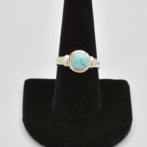 Larimar Sterling Silver Ring - size 9