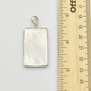 Mother of Pearl, Abalone and Coral Double Sided Pendant