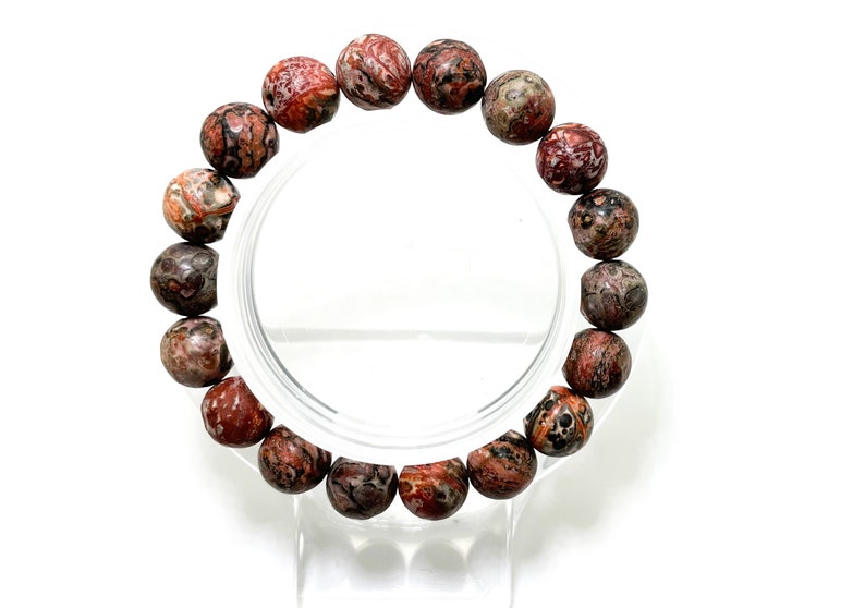 All Stacked Up Red Agate Beaded Bracelet - JF04606710 - Fossil