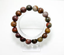 Load image into Gallery viewer, Smooth Mixed Natural Jasper Gemstone Stretch Elastic Cord Bracelet