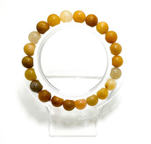 Load image into Gallery viewer, Yellow Carnelian Agate Gemstone Stretch Elastic Cord Bracelet