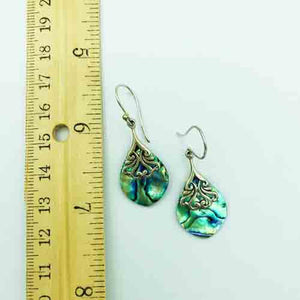 Abalone and Sterling Silver Earrings