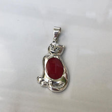 Load image into Gallery viewer, Coral Cat Pendant