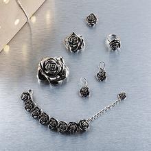 Load image into Gallery viewer, Designer Stainless Steel Rose Pendant - Large - Medium or Small