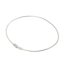 Load image into Gallery viewer, 1.2MM Sterling Silver Snake Anklet with Lobster Claw Clasp
