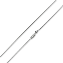 Load image into Gallery viewer, 1.2MM Sterling Silver Snake Anklet with Lobster Claw Clasp